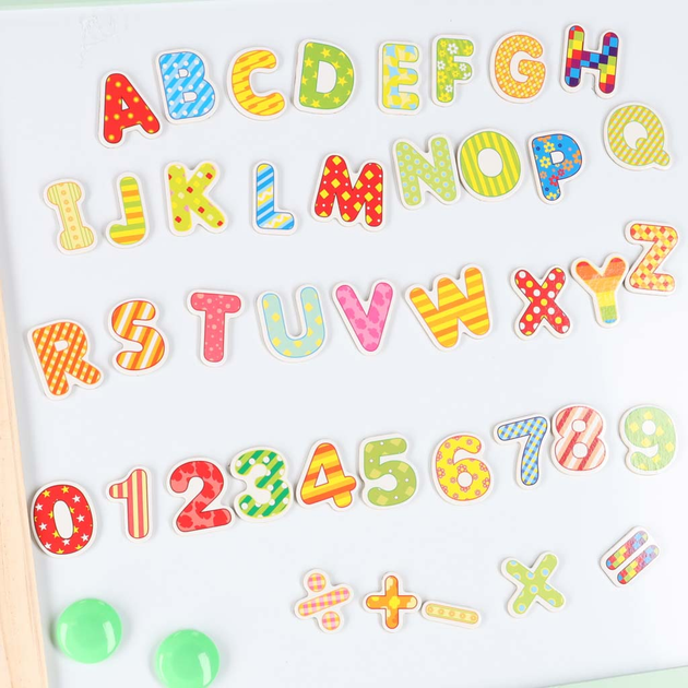 Tablica magnetyczna kredowa Ikonka LULILO Kredo dwustronna, kredy, markery, magnesy, kosze (5903039767096) - obraz 9