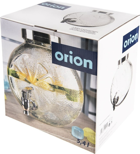 Скляна банка для напоїв Orion з краником 5.4 л (8592381190125) - зображення 2
