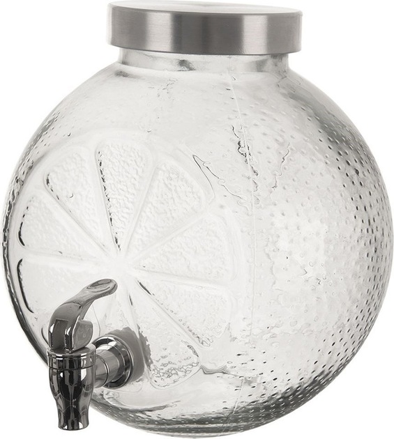 Скляна банка для напоїв Orion з краником 5.4 л (8592381190125) - зображення 1