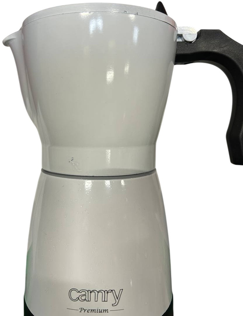 Гейзерна електрична кавоварка Camry Moka CR 4415 W Біла (5903887809139) (955555912452388) - Уцінка - зображення 3
