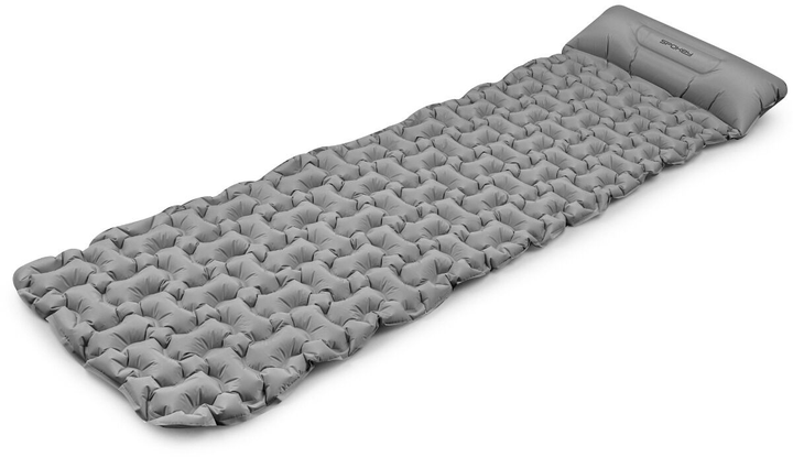 Надувний матрац Spokey Треккінговий ultralight Air Bed 213 x 62 x 6 см Світло-сірий 941062 (5905339410627) - зображення 3