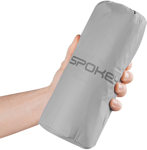 Надувний матрац Spokey Треккінговий ultralight Air Bed 213 x 62 x 6 см Світло-сірий 941062 (5905339410627) - зображення 9