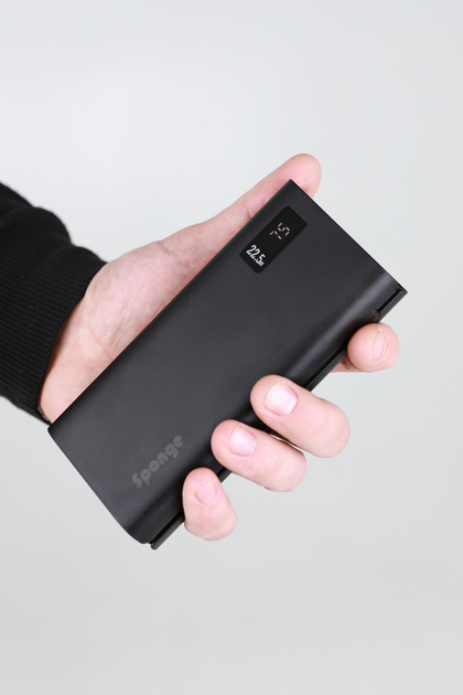 Powerbank Sponge 20000 mAh 22.5W Black (0703674402162) - obraz 7