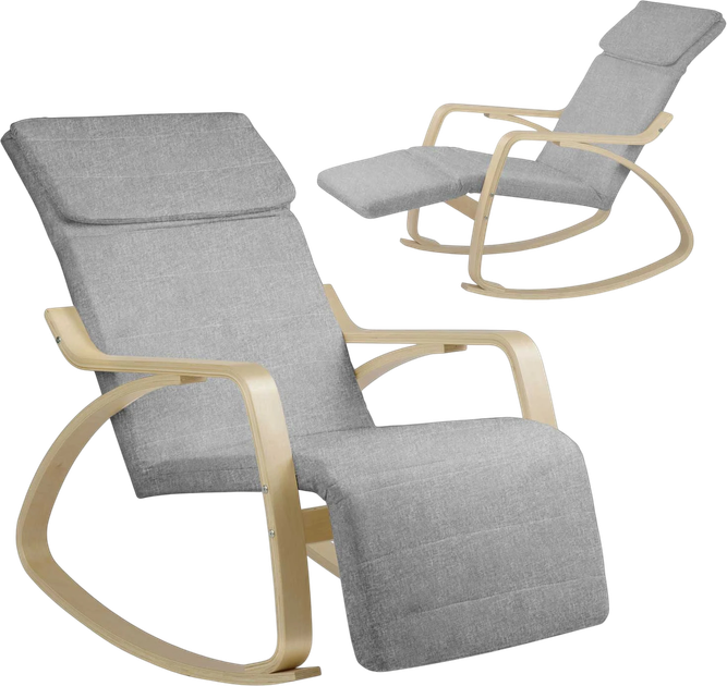 Крісло-гойдалка Sofotel Suzi Світло-сіре (5908220477204) - зображення 2