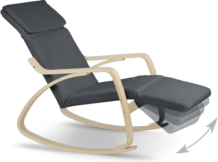 Fotel wypoczynkowy bujany Sofotel Suzi Szary (5908220477211) - obraz 8