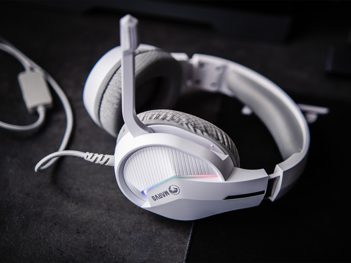 Навушники Marvo Tactic 40 RGB-LED White (H8618 WH) - зображення 10