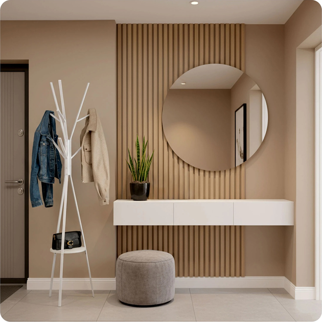 Wieszak na ubrania stojący Massido MS-869 metalowy z półką Biały (5903890631390) - obraz 10