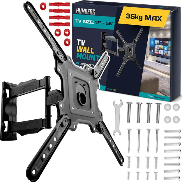 Кріплення для телевізора Humberg HM-884 Tilt 17-56 дюймів 35 кг (5903890626853) - зображення 12