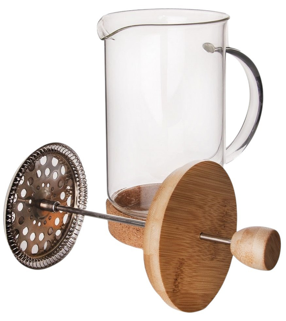 Чайник для заварювання кави і чаю Orion скляний Бежевий 1 л (8592381168674) - зображення 3