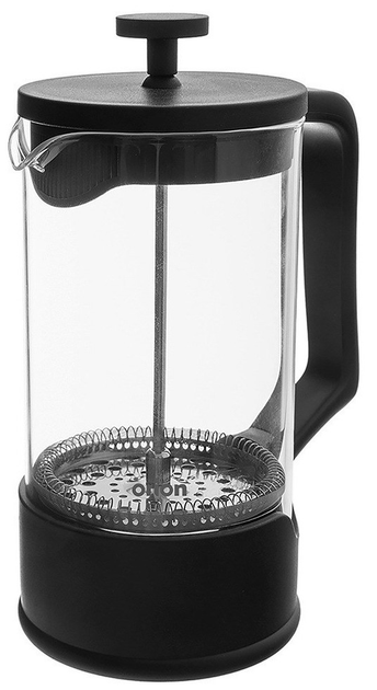 Чайник для заварювання кави і чаю Orion скляний Чорний 1 л (8592381204334) - зображення 1