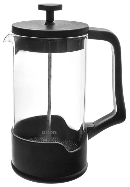 Чайник для заварювання кави і чаю Orion скляний Чорний 1 л (8592381204334) - зображення 3