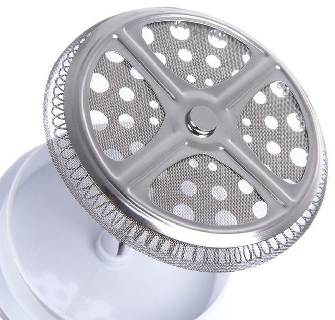 Чайник для заварювання кави і чаю Orion White Line скляний Білий 400 мл (8592381214197) - зображення 3