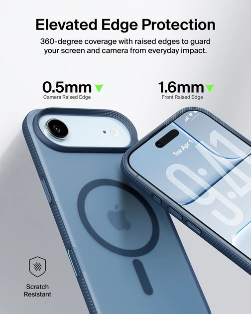 Панель Belkin Magnetic Protective Grip для Apple iPhone Air Navy (MSA037HQNY) - зображення 5