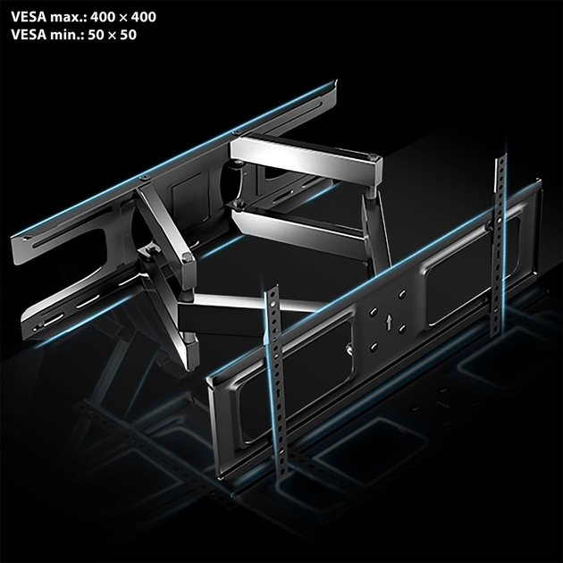 Кріплення для телевізора Humberg HM-883 Tilt 23-60 дюймів 45 кг (5903890626846) - зображення 5