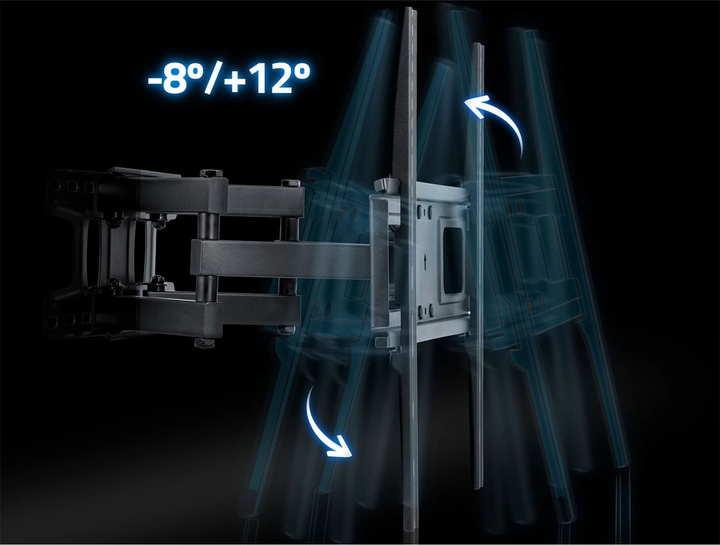 Кріплення для телевізора Humberg HM-883 Tilt 23-60 дюймів 45 кг (5903890626846) - зображення 7