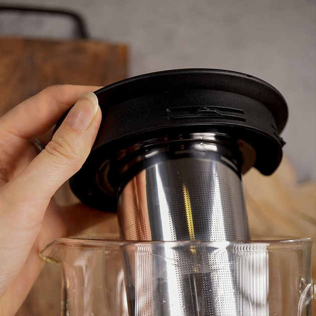 Чайник для заварювання Orion скляний з заварником Срібний 1.6 л (8592381160005) - зображення 8