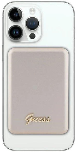 Powerbank Guess MagSafe 4G Metal Script Logo 5000mAh 15W USB-C Gold (3666339172145) - obraz 3