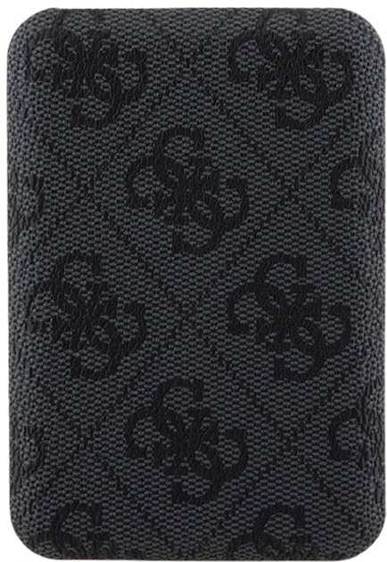 Powerbank Guess 4G Leather Metal Logo MagSafe 5000mAh 15W USB-C Black (3666339210571) - obraz 3