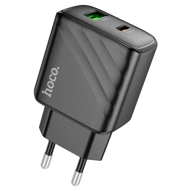 Зарядне HOCO CS23A PD30W Type-C 1USB PD30W з кабелем Type-C to Lightning чорне - Фото 11 Зарядне HOCO CS23A PD30W Type-C 1USB PD30W з кабелем Type-C to Lightning чорне - изображение 11