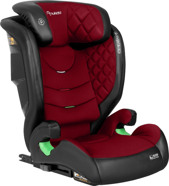 Автокрісло Nukido Louis ISOFIX 15-36 кг Чорно-червоне (5903890619138) - зображення 1