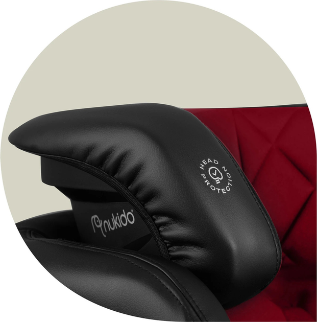 Автокрісло Nukido Louis ISOFIX 15-36 кг Чорно-червоне (5903890619138) - зображення 9