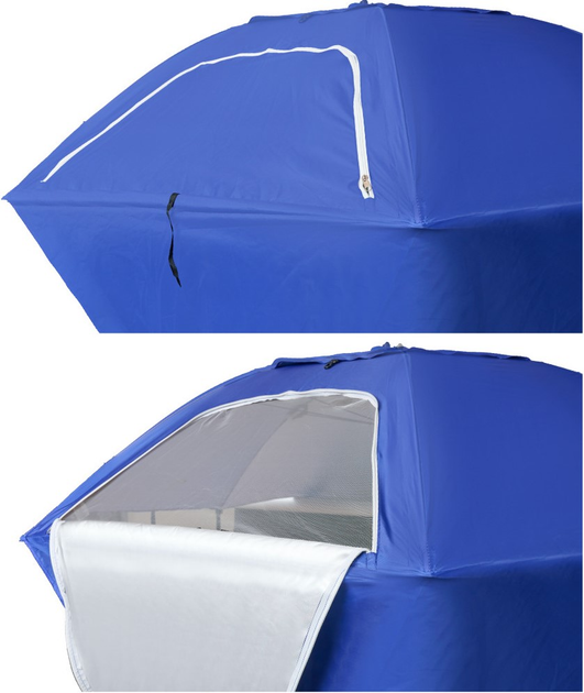 Parasol namiot plażowy ogrodowy składany duży XXL Ikonka 213 cm (KX5437_1) - obraz 5