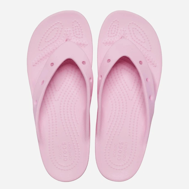 Жіночі в'єтнамки для пляжу Crocs Classic Platform 207714-FLGO 39-40 (M7/W9) 25 см Рожеві (196265223947) - зображення 4