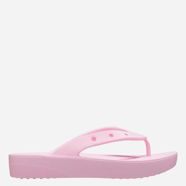 Klapki japonki damskie na platformie Crocs Classic Platform 207714-FLGO 41-42 (M8/W10) 26 cm Różowe - obraz 1