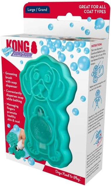 Щітка для собак KONG ZoomGroom Bubbles (0035585529011) - зображення 1