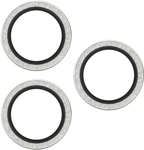 Захисне скло Panzer Glass Hoops Glitter для Apple iPhone 17 Pro / 17 Pro Max / 16 Pro / 16 Pro Max Silver (5715685027321) - зображення 3