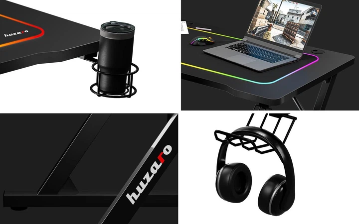 Компьютерный стол HUZARO HERO 1.8 BLACK - изображение 7
