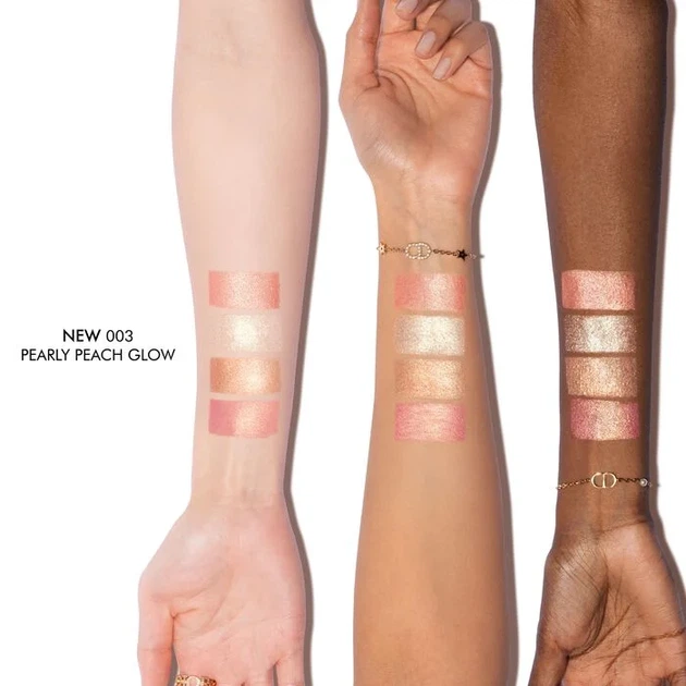 Палетка Хайлайтер Dior Backstage Glow Maximizer Palette 003 Pearly Peach Glow - изображение 2