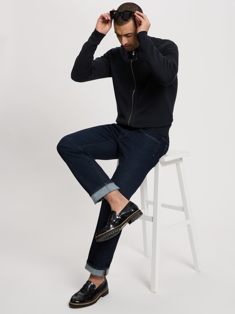 Кофта чоловіча Cross Jeans 34268-310 2XL Темно-синя (8697319808230) - зображення 3