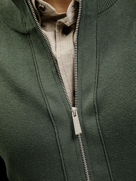 Кофта чоловіча Cross Jeans 34268-387 XL Темно-зелена (8697319808278) - зображення 4