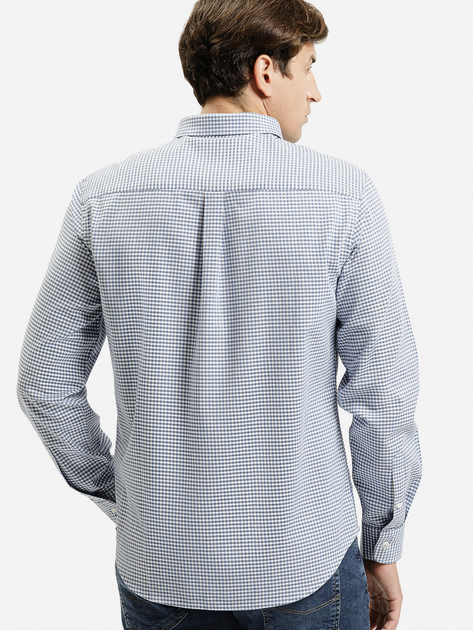 Сорочка бавовняна чоловіча Cross Jeans 35612-005 2XL Синя (8697319809008) - зображення 2