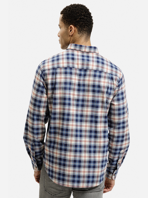 Сорочка бавовняна чоловіча Cross Jeans 35615-014 XL Синя (8697319809473) - зображення 2