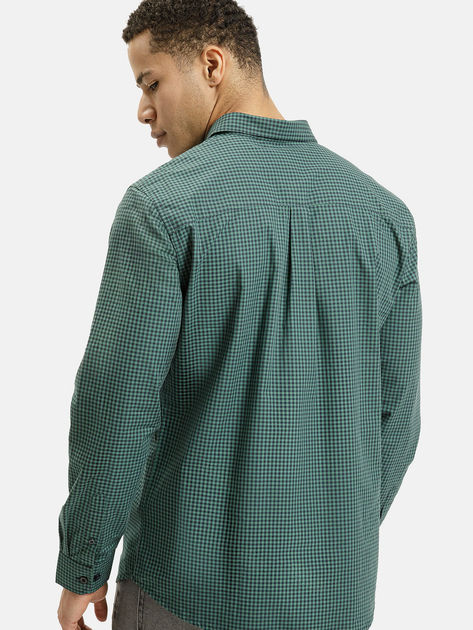 Сорочка бавовняна чоловіча Cross Jeans 35619-027 L Зелена (8697319809640) - зображення 2