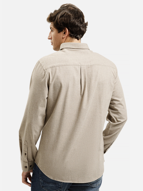 Koszula męska bawełniana Cross Jeans 35621-053 M Beżowa (8697319810165) - obraz 2