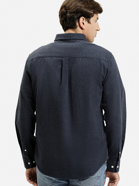 Сорочка бавовняна чоловіча Cross Jeans 35622-200 XL Темно-синя (8697319810233) - зображення 2