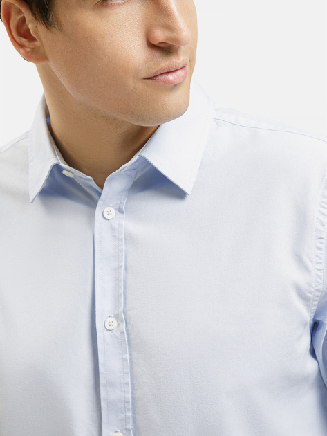 Koszula męska bawełniana Cross Jeans 35624-283 M Błękitna (8697319810356) - obraz 4