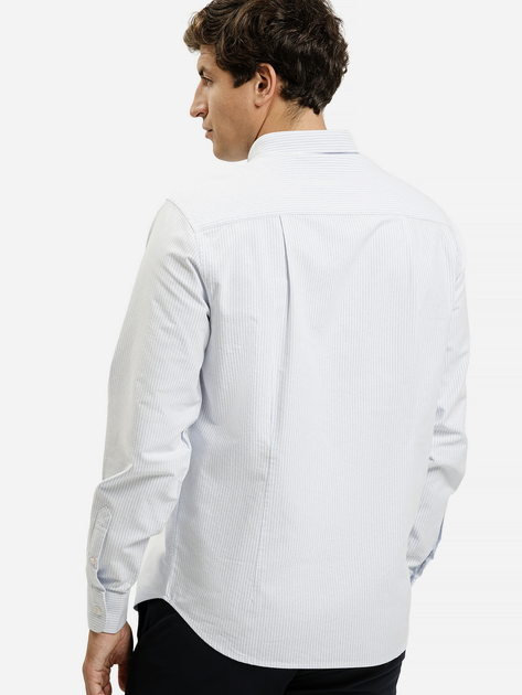 Сорочка бавовняна чоловіча Cross Jeans 35625-071 2XL Блакитна (8697319810431) - зображення 2
