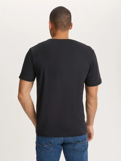 Футболка бавовняна довга чоловіча Cross Jeans 16124-020 3XL Чорна (8697319808568) - зображення 2