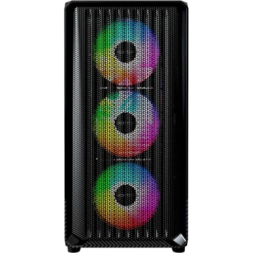 Корпус Montech X5M, Black, Mid Tower, без БЖ, для Micro ATX / Mini ITX, 1xType-C / 1xUSB 3.0 / 1xUSB 2.0, макс. CPU - 165 мм / GPU - 405 мм, 4x120 мм ARGB, бічна панель із загартованого скла - изображение 3