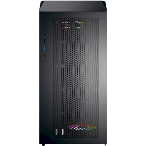 Корпус Montech X5M, Black, Mid Tower, без БЖ, для Micro ATX / Mini ITX, 1xType-C / 1xUSB 3.0 / 1xUSB 2.0, макс. CPU - 165 мм / GPU - 405 мм, 4x120 мм ARGB, бічна панель із загартованого скла - изображение 6