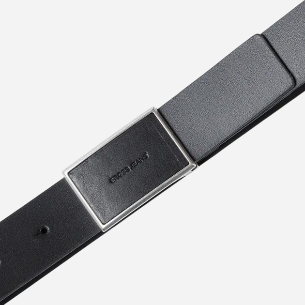 Ремінь чоловічий з натруальної шкіри Cross Jeans 0566K-020 95 см Чорний (8697319769272) - зображення 3