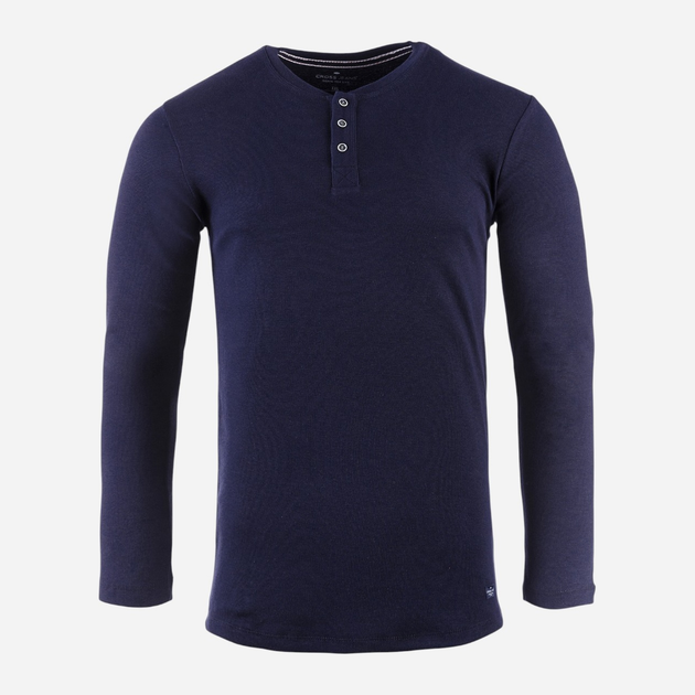 Лонгслів чоловічий Cross Jeans 15129-001 XL Темно-синій (8699438630938) - зображення 5