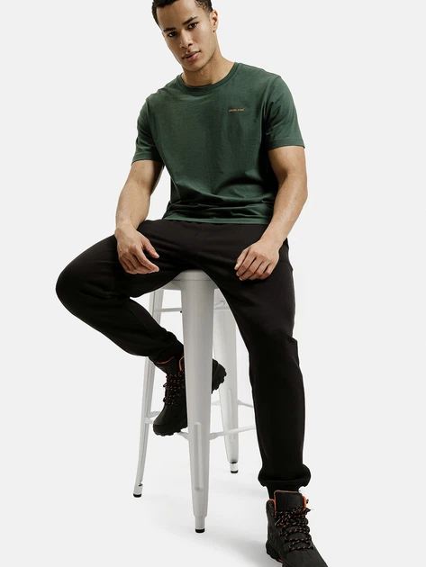 Футболка бавовняна довга чоловіча Cross Jeans 16134-027 S Зелена (8697319806571) - зображення 3