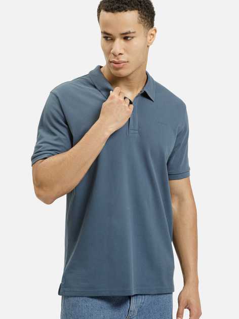 Koszulka polo męska Cross Jeans 16145-462 XL Niebieska (8697319807042) - obraz 1