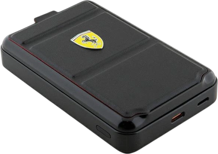 УМБ Ferrari Metal Logo MagSafe with stand function 10000 mAh 15W Black (FEPB10MSPLEK) - зображення 2