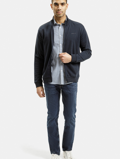 Bluza męska rozpinana streetwear Cross Jeans 25497-001 2XL Granatowa (8697319719864) - obraz 3